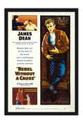 Poster Juventude Transviada Rebel Without a Cause James Dean - Clássico - Filmes - Moldura preta