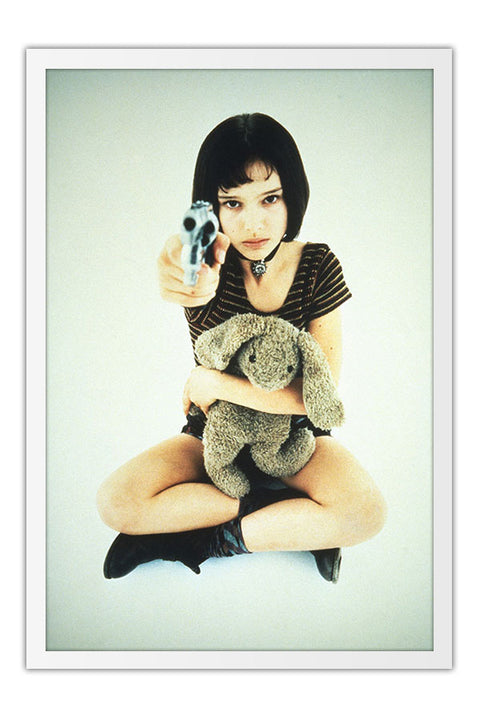 Poster Leon o Profissional Mathilda Natalie Portman - Cult - Filmes - Moldura branca