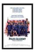 Poster Loucademia de Policia Police Academy - Comédia - Clássico - Filmes - Moldura preta