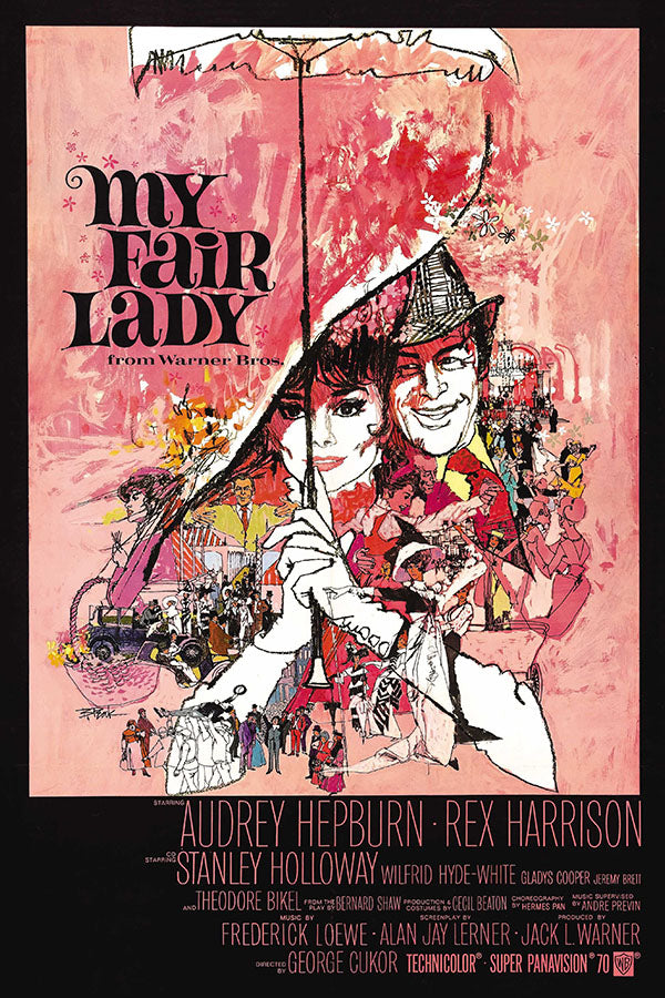 Poster My Fair Lady a Minha Bela Dama - Clássico - Musical - Filmes - Pôster sem moldura