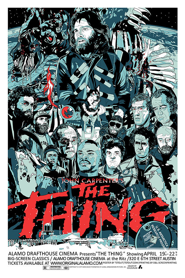 Poster O Enigma de Outro Mundo the Thing John Carpenter - Terror - Cult - Filmes - Pôster sem moldura