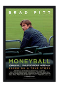 Poster O Homem Que Mudou o Jogo Moneyball Brad Pitt - Filmes - Moldura preta