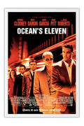 Poster Onze Homens e um Segredo Oceans Eleven - Filmes - Moldura branca