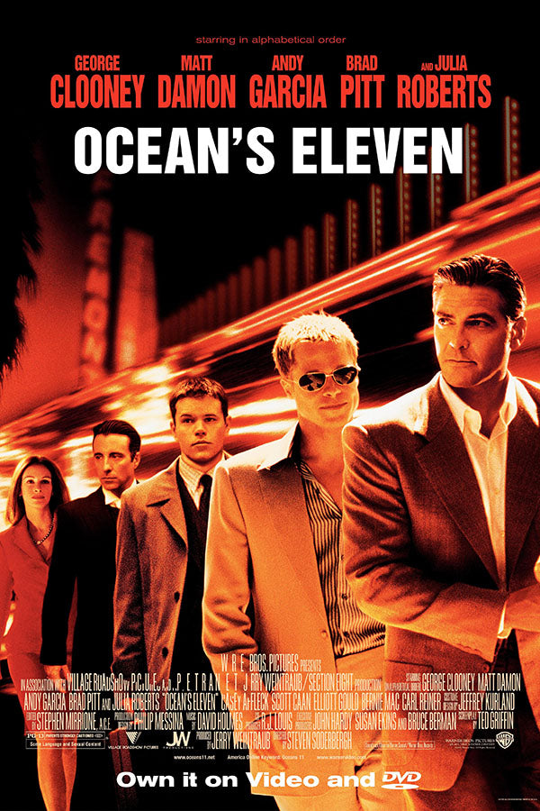 Poster Onze Homens e um Segredo Oceans Eleven - Filmes - Pôster sem moldura