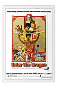 Poster Operação Dragão Enter the Dragon Bruce Lee - Clássico - Filmes - Moldura branca