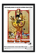 Poster Operação Dragão Enter the Dragon Bruce Lee - Clássico - Filmes - Moldura preta