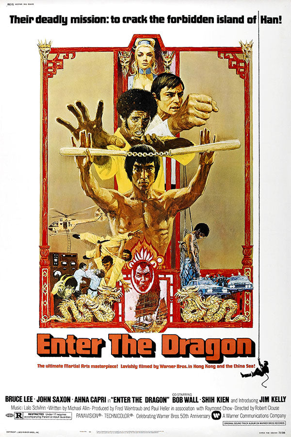 Poster Operação Dragão Enter the Dragon Bruce Lee - Clássico - Filmes - Pôster sem moldura