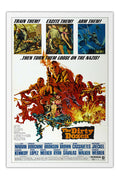 Poster Os Doze Condenados the Dirty Dozen - Clássico - Vintage - Filmes - Moldura branca