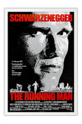 Poster O Sobrevivente - The Running Man - Arnold Schwarzenegger - Clássico - Cult - Filmes - Moldura branca