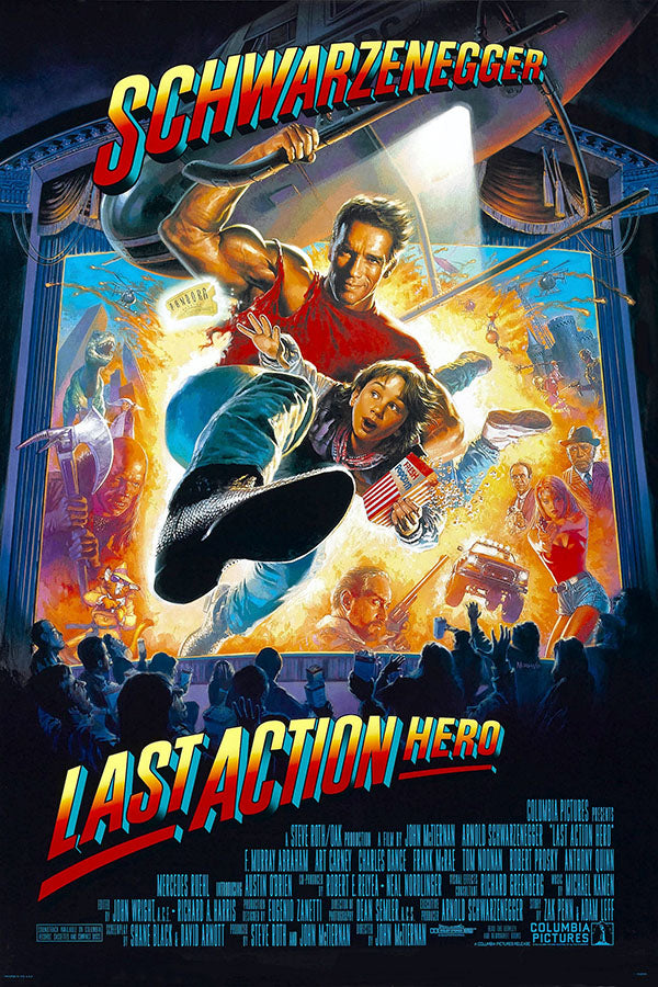 Poster O Último Grande Herói - Last Action Hero - Arnold Schwarzenegger - Cult - Filmes - Pôster sem moldura