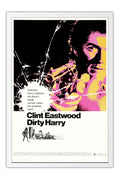 Poster Perseguidor Implacavel Dirty Harry Clint Eastwood - Clássico - Filmes - Moldura branca