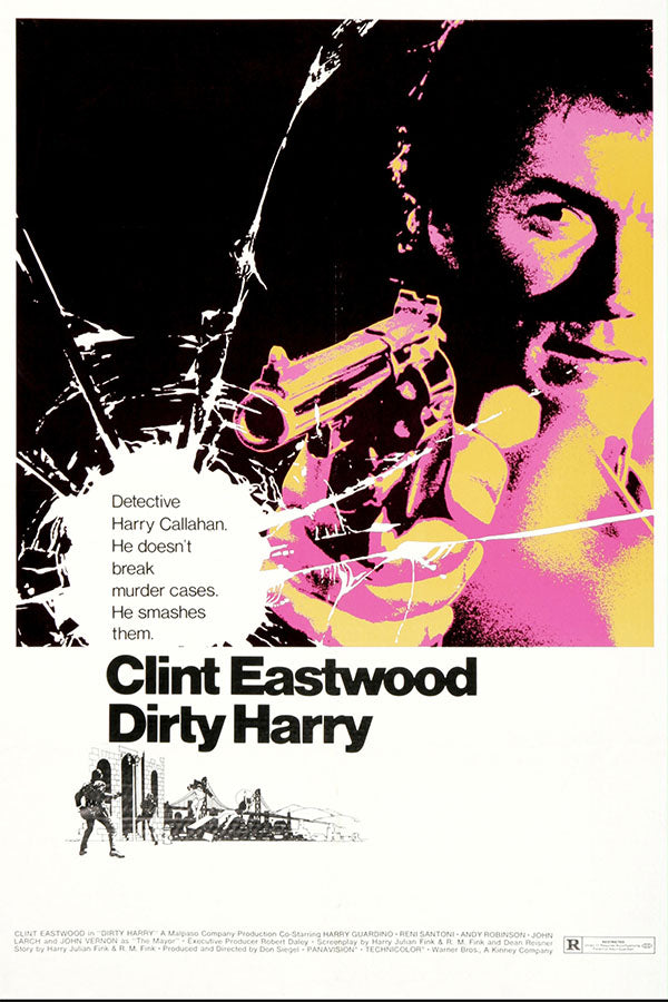 Poster Perseguidor Implacavel Dirty Harry Clint Eastwood - Clássico - Filmes - Pôster sem moldura