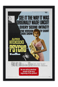 Poster Psicose Psycho Alfred Hitchcock - Clássico - Cult - Filmes - Moldura preta