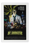 Poster Re Animator a Hora dos Mortos Vivos - Cult - Terror - Filmes - Moldura branca