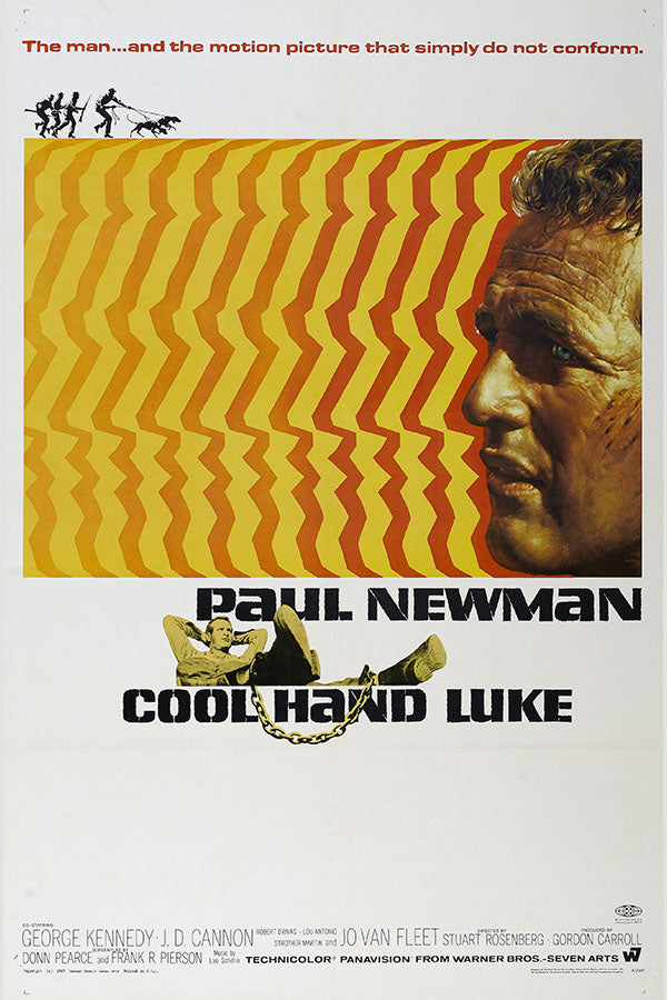 Poster Rebeldia Indomavel Cool Hand Luke Paul Newman - Clássico - Filmes - Pôster sem moldura