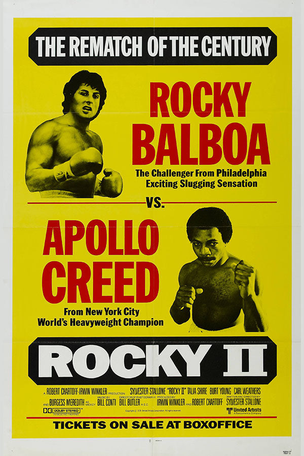 Poster Rocky 2 Rocky Balboa Apollo Creed - Clássico - Vintage - Filmes - Pôster sem moldura