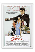 Poster Scarface Al Pacino - Clássico - Cult - Filmes - Moldura branca