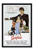 Poster Scarface Al Pacino - Clássico - Cult - Filmes - Moldura preta