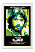Poster Serpico Al Pacino - Vintage - Clássico - Filmes - Moldura branca