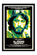 Poster Serpico Al Pacino - Vintage - Clássico - Filmes - Moldura preta
