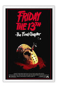 Poster Sexta-Feira 13 Parte 4 o Capítulo Final Friday the 13th - Terror Vintage - Filmes - Moldura branca