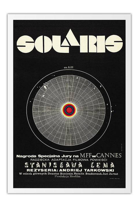 Poster Solaris Andrei Tarkovsky - Cult - Clássico - Filmes - Moldura branca
