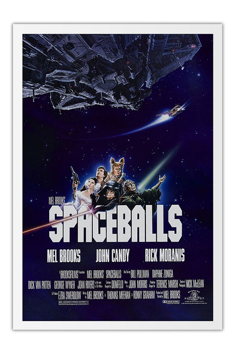 Poster SOS Tem um Louco Solto no Espaco Spaceballs - Cult - Filmes - Moldura branca