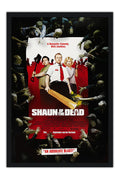 Poster Todo Mundo Quase Morto Shaun of the Dead Zumbis - Cult - Filmes - Moldura preta