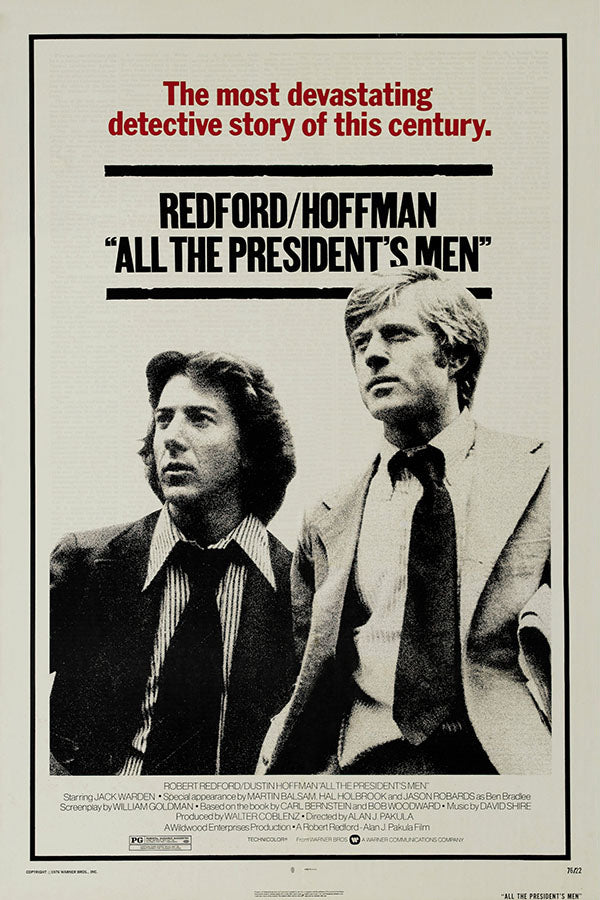Poster Todos os Homens do Presidente All the Presidents Men - Clássico - Filmes - Pôster sem moldura
