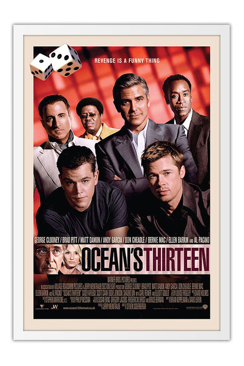 Poster Treze Homens e um Novo Segredo Oceans Thirteen - Filmes - Moldura branca