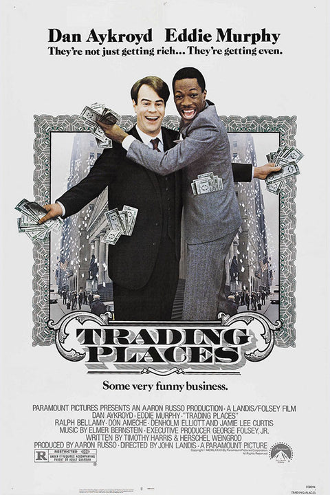Poster Trocando as Bolas - Trading Places - Comédia Clássica - Filmes - Pôster sem moldura