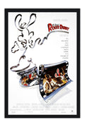 Poster Uma Cilada para Roger Rabbit Who Framed Roger Rabbit - Vintage - Filmes - Moldura preta