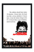 Poster Um Dia de Cao Dog Day Afternoon Al Pacino - Clássico - Cult - Filmes - Moldura preta