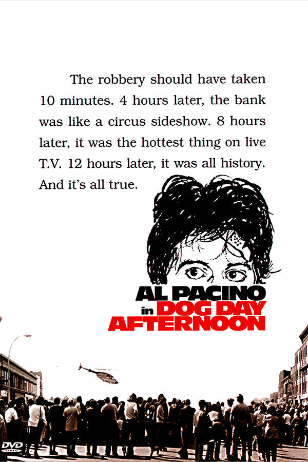 Poster Um Dia de Cao Dog Day Afternoon Al Pacino - Clássico - Cult - Filmes - Pôster sem moldura