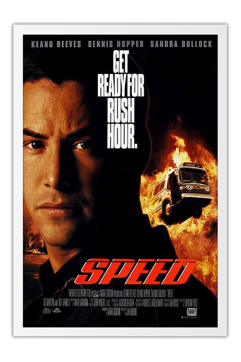 Poster Velocidade Maxima Speed Keanu Reeves - Clássico - Filmes - Moldura branca