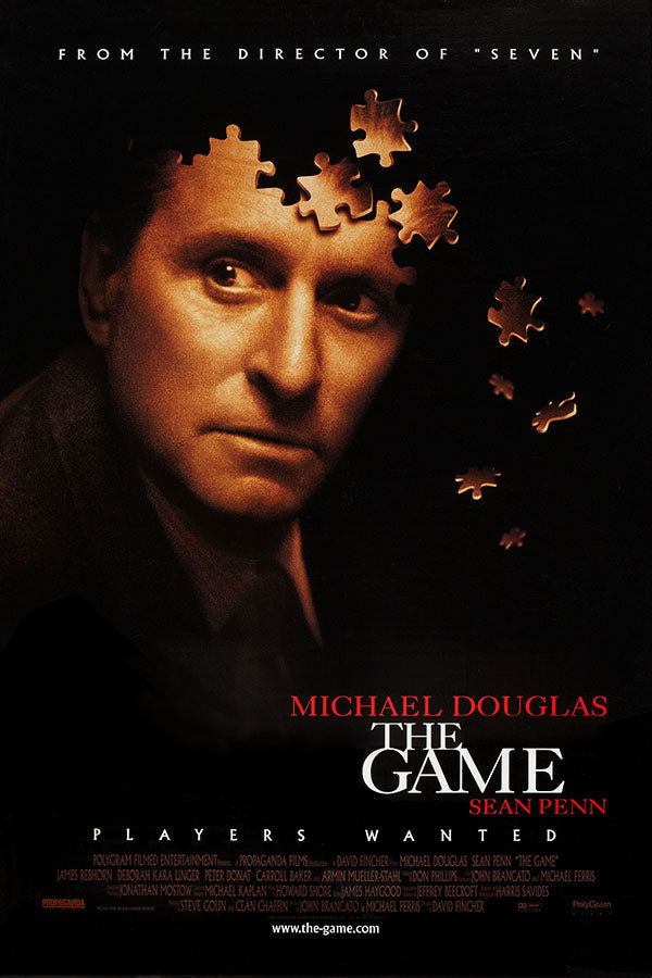 Poster Vidas em Jogo the Game Michael Douglas David Fincher - Cult - Filmes - Pôster sem moldura
