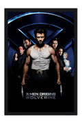 Poster X Men Origins Wolverine Hugh Jackman - Filmes - Moldura preta
