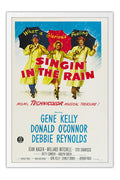 Poster Cantando na Chuva Singin in the Rain - Vintage - Cinema - Clássico - Filmes - Moldura branca