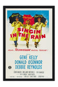 Poster Cantando na Chuva Singin in the Rain - Vintage - Cinema - Clássico - Filmes - Moldura preta
