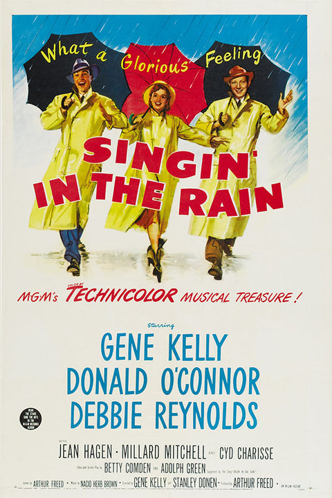 Poster Cantando na Chuva Singin in the Rain - Vintage - Cinema - Clássico - Filmes - Pôster sem moldura