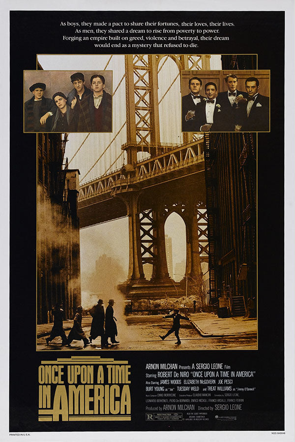 Poster Era uma Vez na America Once Upon a Time in America - Cinema - Clássico - Filmes - Pôster sem moldura