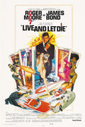 Poster James Bond 007 Live and Let Die Espionagem - Retrô - Filmes - Pôster sem moldura