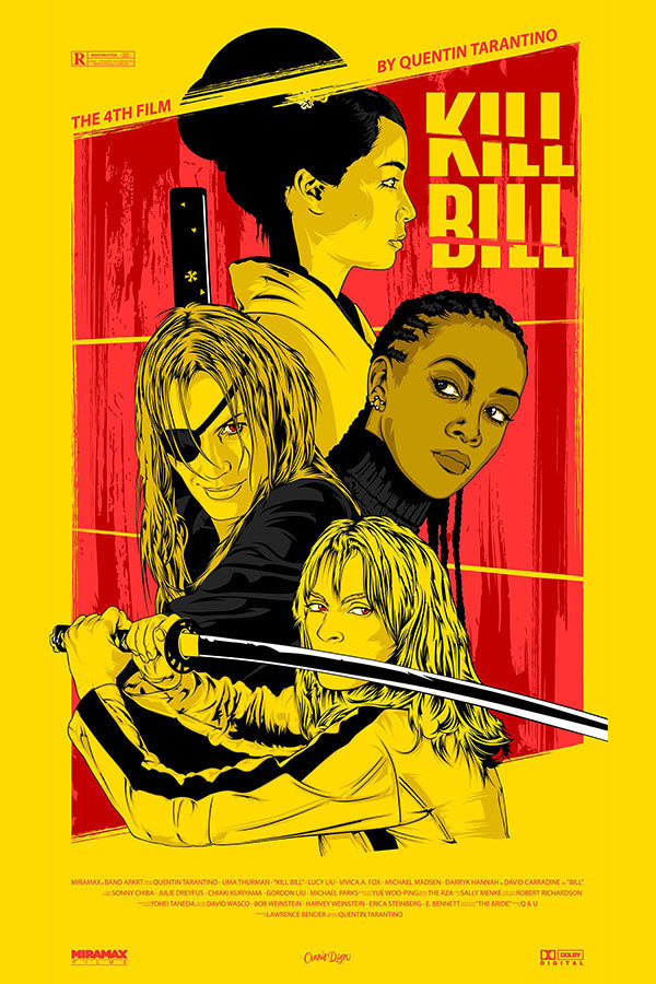 Poster Kill Bill Ação Thriller - Retrô - Filmes - Pôster sem moldura