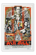 Poster Kill Bill Volume 1 Tarantino - Cult - Filmes - Moldura branca