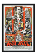 Poster Kill Bill Volume 1 Tarantino - Cult - Filmes - Moldura preta