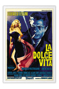 Poster La Dolce Vita - Drama - Retrô - Filmes - Moldura branca