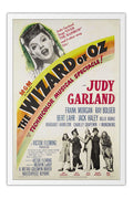 Poster O Mágico de Oz Wizard of Oz - Vintage - Clássico - Filmes - Moldura branca