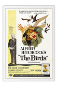 Poster Os Passaros the Birds Alfred Hitchcock - Clássico - Cult - Filmes - Moldura branca