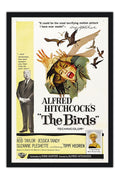 Poster Os Passaros the Birds Alfred Hitchcock - Clássico - Cult - Filmes - Moldura preta