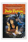 Poster Pulp Fiction: Tempo de Violência Crime Thriller - Filmes - Moldura branca